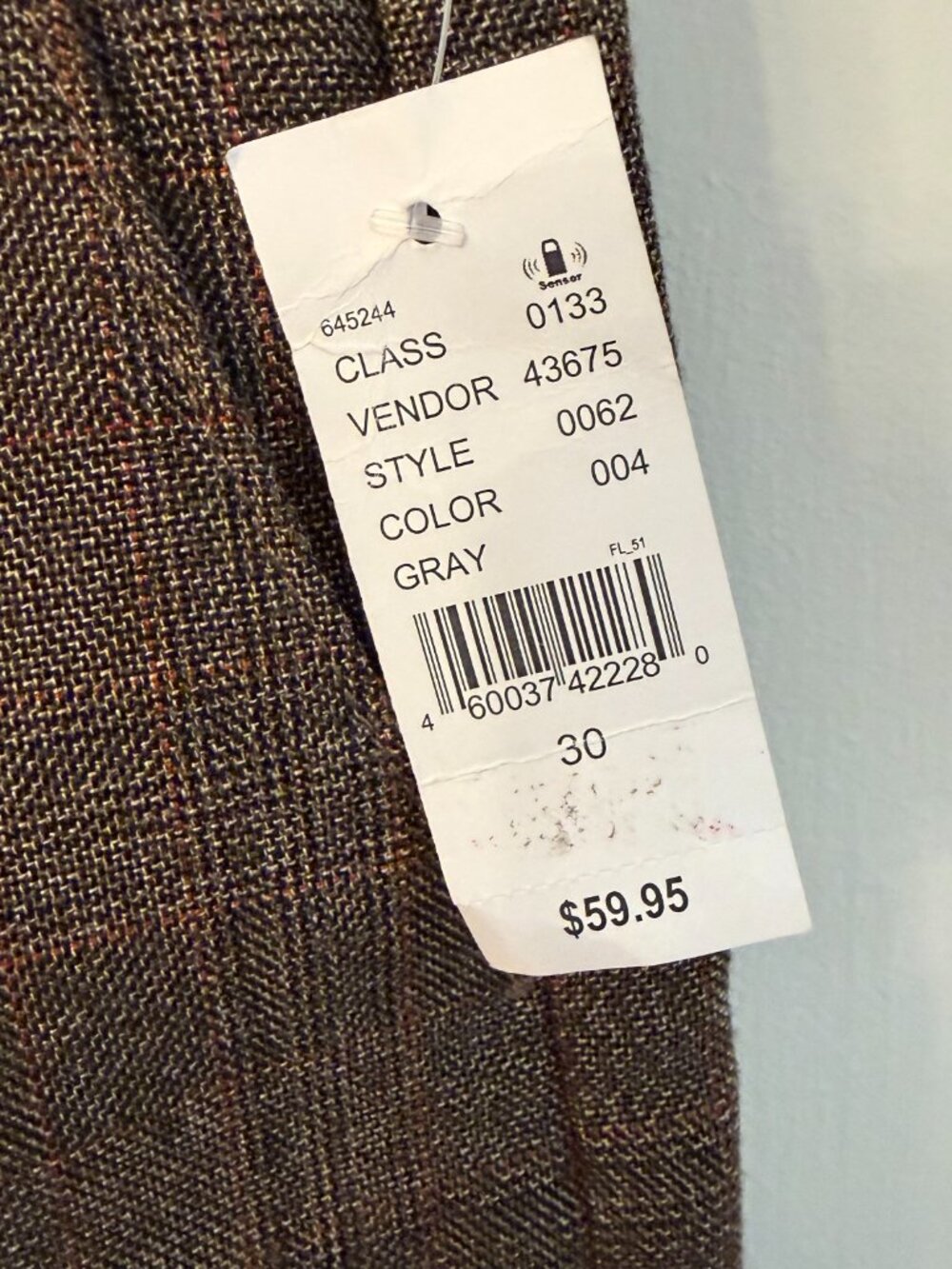 NWT PacSun Men's Brown Plaid Trouser Bootcut Pants Size 30 - Picture 7 of 15